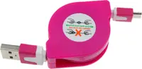 Кабель TOTO TKX-66 Flat USB cable microUSB 1m Lilac