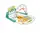 Ігровий килимок Baby Home Textile HE-35 з підсвічуванням музикою Bluetooth 84х65х44 см. Multicolor (171978)