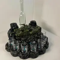 Автоматичний наливатор Танк Т-72 зі стелою на 7 чарок (3D-друк)