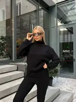 Костюм теплий ангоровий AO077 Чорний L