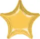 Фольгированный шар Звезда Gold металлик