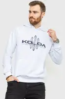 Худі чоловічий з принтом колір білий 167R530
