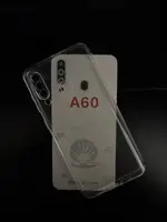 Силіконовий чохол для Samsung Galaxy A60 - Прозорий (із заглушками)