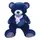 Мягкая игрушка "Мишка Teddy Gold blue", 60 см (по стандарту - 85 см)