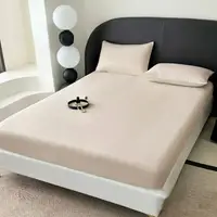 Простирадло на гумці з наволочками з мусліну Colorful Home 20399 180х200х25 см кремове
