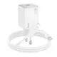 Адаптер сетевой Hoco Mighty single port charger N40 (Type-C to Lightning set) |1Type-C, 20W/3A, PD/QC|