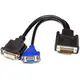 Переходник PowerPlant DVI-I(M) – DVI-D(F) + VGA(F), 0.3 м