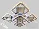 Потолочная LED-люстра с 3d эффектом, 170W 6015/4+1 LED 3color dimmerдне