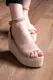 Женские босоножки Fashion Wackywoo 2677 40 размер 25,5 см Бежевый