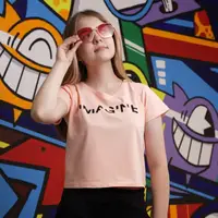Кроп-топ для девочки GBI TEENS Imagine Пудровый на рост 164 (13742)
