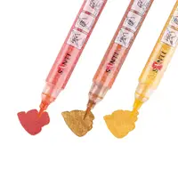 Набір акварельних маркерів Santi Glitter Brush 390772 3 шт жовтий