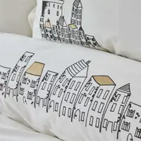Постельное белье Karaca Home - Galata siyah черный евро
