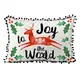Подушка из мешковины с помпонами Joy to the world 45x32 см (43PHBP_23NG005)
