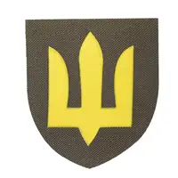 Шеврон Camotec ВСУ Сухопутные войска (7*8) Олива/Желтый (9059)