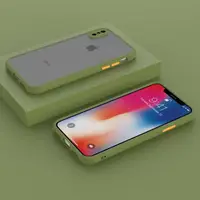 Чохол iPhone XS Max - Goospery Matte Case, Green (Камера закрита)