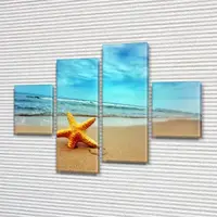 Модульные картины на кухню на Холсте, 100x130 см, (40x30-2/90х30-2)