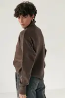 В'язаний теплий базовий гольф - коричневий колір, ONE SIZE