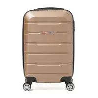Чемодан маленький 4 колеса Ricco Grande T1ABS500gold-M