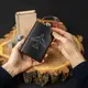 Фляга "Крилатим грунту не треба", украинская, Деревянная подарочная коробка с гравировкой