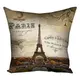 Подушка c принтом габардиновая Paris 50x50 (5P_15L040)
