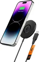 Беспроводное зарядное устройство Spigen ArcField Magnetic Wireless Charger PF2101 (MagFit), Black (ACH04238)
