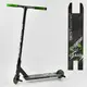 Самокат трюковый Best Scooter "CRASH" HIC-система, ПЕГИ, алюминиевый диск и дека. Black and Green (102313)