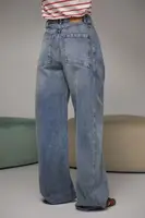Жіночі широкі джинси baggy - джинс колір, 36р