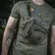 M-Tac подсумок для смартфона Elite Large Hex Ranger Green, подсумок тактический для телефона олива