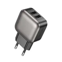 Адаптер сетевой Borofone Absolute dual-port charger BAS51A |2USB, 12W/2.4A|