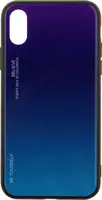 Чехол-накладка TOTO Gradient Glass Case Apple iPhone X Purple