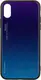 Чехол-накладка TOTO Gradient Glass Case Apple iPhone X Purple