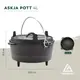 Казан с крышкой Groenberg Askja Pot 25 cm / 4 L Black (266016)
