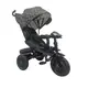 Детский велосипед 3-х колесный BestTrike, поворотное сиденье, колеса резиновые надувные, корзина, музыкальная фара. Grey (145113)