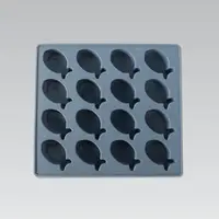 Форма для льда и шоколада Maestro Рыбки MR-1061 16х14,5х1,9 см синяя
