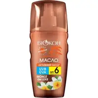 Биокон Средство для загара Масло Активный загар Кокос и манго SPF-6, 160мл