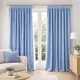 Комплект штор 2 шт 150х260 см, Soft Velvet Lux шторы, гардины, портьеры на штоной тесьме V-34 блакитна