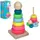 Деревянная игрушка TREE TOYS Пирамидка MD 1982 13.5 см