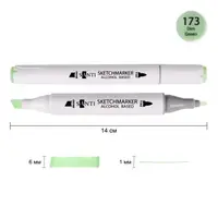 Маркер спиртовий Santi Professional SA-173 390866 тьмяно-зелений