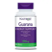 Предтренировочный комплекс Natrol Guarana 200 mg, 90 капсул