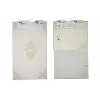 Набір килимків у ванну з гіпюром 2 предмета Marlow Кремовий Arya AR-TR1003687-cream