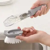Щітка для миття посуду Decontamination Wok Brush з дозатором мийного засобу