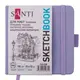 Скетчбук для рисования Santi 743188 12х12 см 100 листов фиолетовый