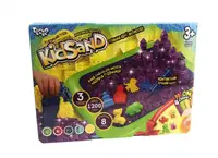 Кінетичний пісок KidSand набір 8096DT, 1200 г піску та пісочниця