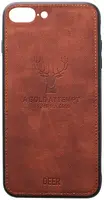 Чехол-накладка TOTO Deer Shell With Leather Effect Case Apple iPhone 7 plus/8 plus Brown