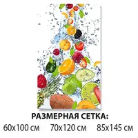 Вінілова наклейка на стіл Фрукти і ягоди 60 х 100 см
