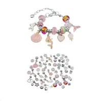 Дитячий набір для створення браслетів Pandora. Подарунковий, аксесуари. Pink (955669935)
