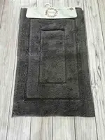 Квадрат антрасит. Коврики в ванную комнату 2в1. Pammuks Collection Турция