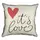 Подушка с мешковины It`s love 45x45 см (45PHB_18L028_WH)