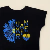 Футболка чорна жіноча Україна