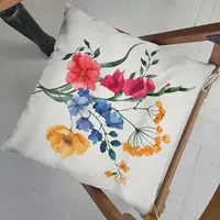 Подушка на стул Летний букет 40x40x4 см (PZ_23F043)